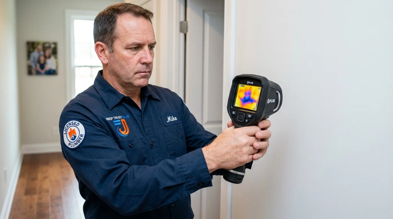 Thermal imaging leak detection by Johns Plumbing LLC in Wheeling